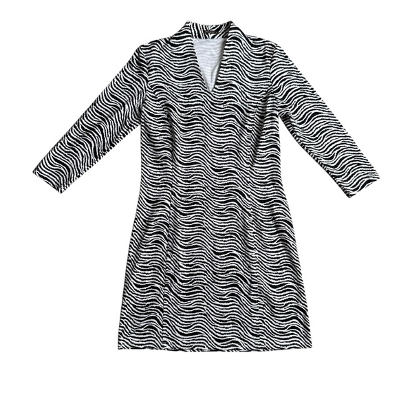 J. McLaughlin Ivana Catalina Cloth Zebra Print Dress Size Medium - Picture 8 of 12